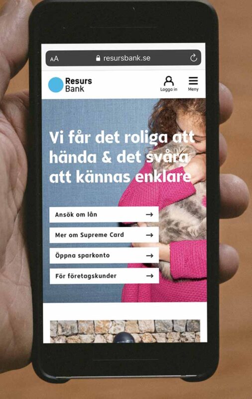 Resurs Bank | Ansök för lägsta ränta och lån upp till 400 ...